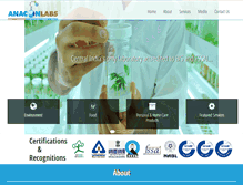 Tablet Screenshot of anaconlaboratories.com